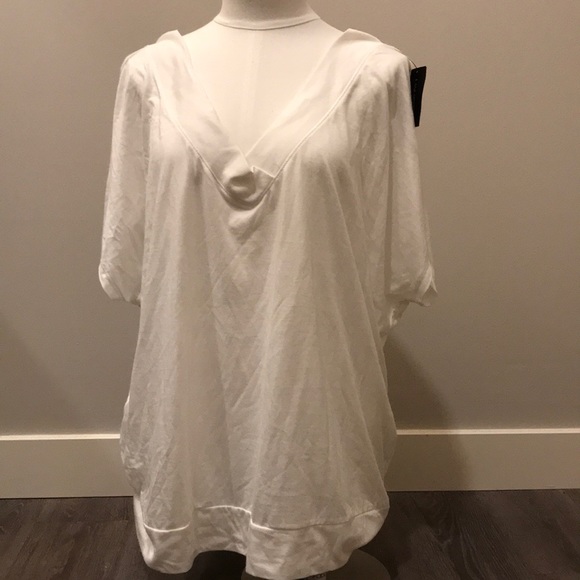 Lane Bryant Tops - Size 18 lane Bryant v neck white top